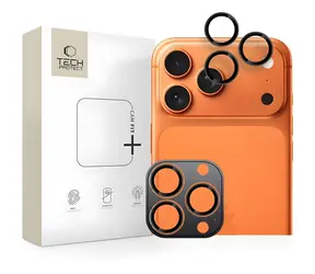Tech-Protect Camring Fit+ czarny / Osłona ochronna na obiektyw aparatu / iPhone 14/15/16/17 Pro, Pro Max