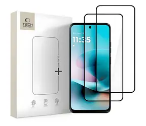 Szkło Tech-Protect Fit+ czarne / Szkło hartowane / Motorola Moto G57/G57 Power/G67 Power / 2 szt.