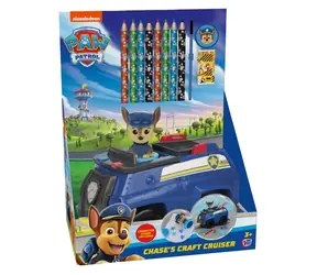 Zestaw kreatywny CYP BRAND Psi Patrol Pościg w samochodzie / 8 kredek / 4 akwarele