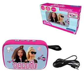 Głośnik Bluetooth LEXIBOOK Barbie z powierzchnią materiałową / Parowanie TWS / Gniazdo na kartę pamięci