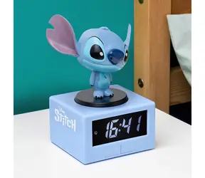 Budzik PALADONE Stitch Icon / Lampka nocna / Funkcja drzemki / 3 baterie AA