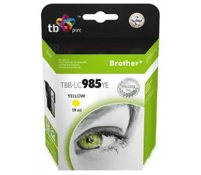 Tusz TB do Brother LC985 żółty / Tusz / 19 ml / 1200 stron