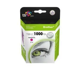 Wkład atramentowy TB kompatybilny z drukarką Brother LC1000M magenta / Wkład atramentowy / 1634 strony / 22 ml / bez chipa