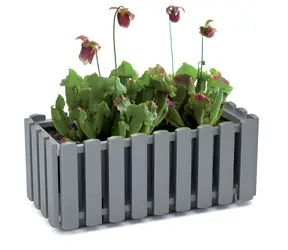 Skrzynka Prosperplast BOARDEE FENCYCASE 58 cm szary kamień / Wysokość 16,2 cm / Szerokość 18 cm / Plastik
