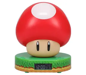 Budzik PALADONE Super Mario Mushroom / Budzik / Światło LED / Projekt na licencji