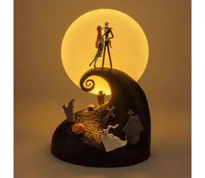 PALADONE Nightmare Before Christmas - lampa panoramiczna / Diorama Jack & Sally / podświetlenie RGB / USB