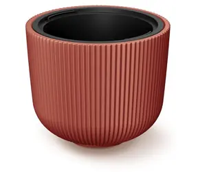Doniczka MILLY z wkładem miedzianym / Doniczka / 39,1 cm / Wysokość 32,1 cm / Plastik