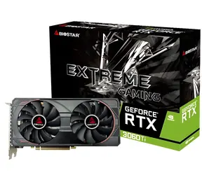 Biostar GeForce RTX 3060 Ti 8GB / Karta graficzna / 1665 MHz / 8GB GDDR6 / 256-bit / 1x HDMI + 3x DP / (8)