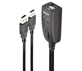 Przełącznik klawiatury i myszy USB Lindy czarny / przełącznik KVM / 3x USB 2.0 / kabel 1,1 m