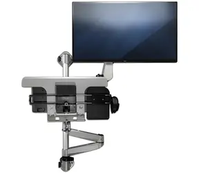 Uchwyt ścienny do monitora StarTech Sit-Stand, srebrny / Uchwyt do monitora / do 30" / VESA 100x100 / Nośność 9 kg