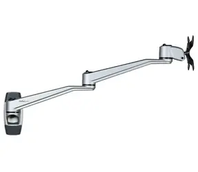 Uchwyt ścienny do monitora StarTech, długi, srebrny / Uchwyt do monitora / VESA 100x100 mm / do 30" / nośność 14 kg