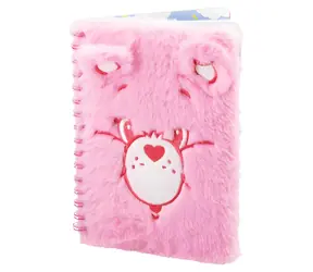 PALADONE Care Bears futrzany notatnik / A5 / 160 kartek w linie