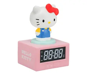 Budzik PALADONE Hello Kitty / Lampka nocna / Funkcja drzemki / 15,6 cm