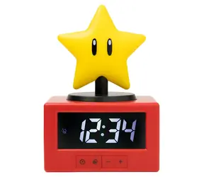Paladone Super Mario Super Star / Budzik / Analogowy / 3 baterie AA