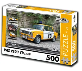 Puzzle RETRO-CARS Vaz 2103 VB (1980, nr 42) / 500 elementów / 48 × 36 cm