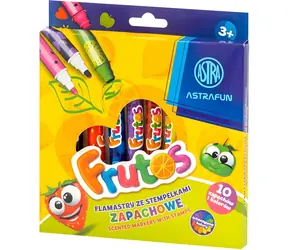 ASTRA Frutos / Marker zapachowy ze stemplem / zapach owocowy / podwójna końcówka / 10 szt.