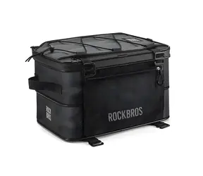 Rockbros A30 ROAD TO SKY czarna / Torba rowerowa / Na bagażnik / Składana / 15-30 l