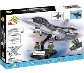 Cobi 5914 Amerykański myśliwiec F-16D Fighting Falcon / 436 kostek / 2 figurki / 1:48 / od 8 lat