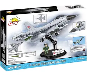 Cobi 5913 Norweski myśliwiec F-16 AM Fighting Falcon / 495 kostek / 1 figurka / 1:48 / od 8 lat