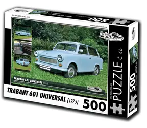 Puzzle RETRO-CARS Trabant 601 Universal (1975, nr 46) / 500 elementów / 48 × 36 cm
