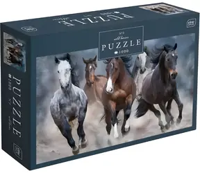 INTERDRUK Puzzle Galopujące Konie / 1000 elementów / 67 x 48 cm