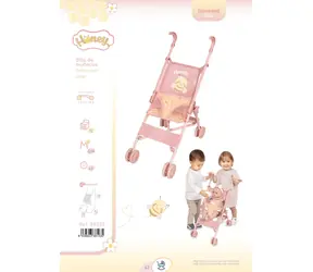 DECUEVAS 90070 Wózek dla lalek Honey 2026 kije golfowe / składany / 56 cm / od 3 lat