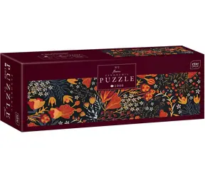 INTERDRUK Puzzle panoramiczne Wzór kwiatowy / 1000 elementów / 96x32 cm