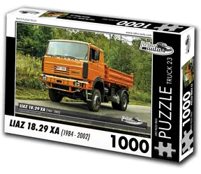 Puzzle RETRO-CARS TRUCK nr 23 ŠKODA Liaz 18.29 XA (1994-2002) / 1000 elementów / 66 × 47 cm