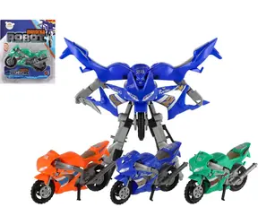 MIŚ Transformer motocykl i robot / zabawka 2w1 / 16x8 cm