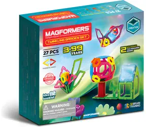 Magnetyczny zestaw konstrukcyjny MAGFORMERS Glitter Garden / 27 elementów