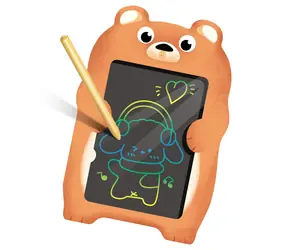 2KIDS TOYS Dziecięcy tablet graficzny LCD Miś / Wyświetlacz LCD / Zmazywalny jednym przyciskiem / Od 3 lat