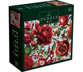 INTERDRUK Puzzle Kwiaty: Czerwone kwiaty / 500 elementów