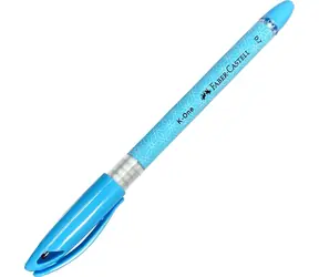 Faber-Castell K-One niebieski / Długopis / Końcówka 0,7 mm / Tusz wodoodporny