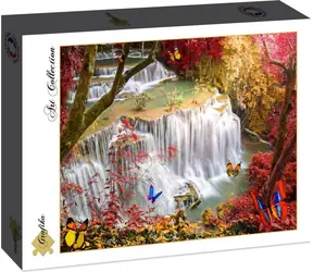 GRAFIKA Puzzle Wodospad w Głębokim Lesie / 2000 elementów / 98 x 69 cm
