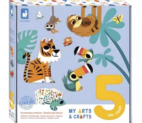 JANOD My Arts & Crafts Naklejki na Zwierzęta / Zestaw kreatywny / Naklejki / od 5 lat