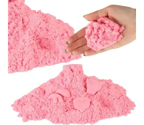 KIK Różowy piasek kinetyczny 1kg / od 3 lat