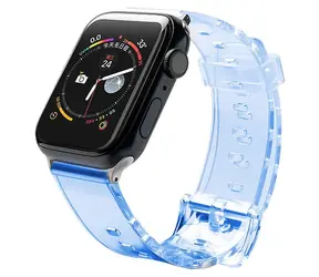 Pasek silikonowy Hurtel 42/44 mm niebieski / Pasek do Apple Watch / Silikonowy