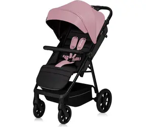 Wózek sportowy Lionelo Mira Pink Rose / Wodoodporny daszek UPF50+ / Regulowana rączka / Regulowane oparcie