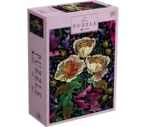 INTERDRUK Puzzle Kwiaty: Kolorowe kwiaty / 1000 elementów / 48x67 cm