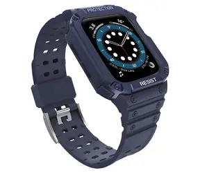 Pasek Hurtel Armored Strap 42/44/45 mm niebieski / Pasek z etui ochronnym / Apple Watch