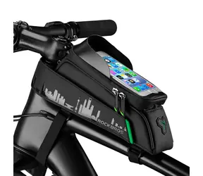 Rockbros 029-1BK czarny / Torba na ramę roweru / Z etui na telefon