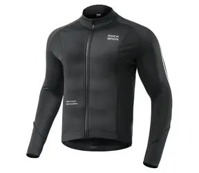 Kurtka rowerowa Rockbros jesień/zima czarna, rozmiar XL / Kurtka rowerowa / Długi rękaw