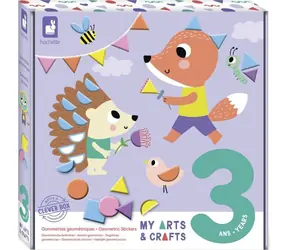 JANOD My Arts & Crafts Naklejki geometryczne / Zestaw kreatywny / Naklejki piankowe / od 3 lat