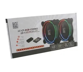 LC-Power LC-CF-RGB-COMBO / Zestaw wentylatorów RGB i oświetlenia LED / do obudowy PC