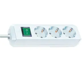 Brennenstuhl ECO-Line biały / Przedłużacz / 3x gniazdo / 3 m / włącznik/wyłącznik