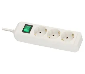 Brennenstuhl Eco-Line biały / Przedłużacz / 3x gniazdo / 5 m / włącznik/wyłącznik