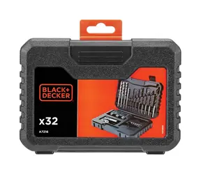 Black&Decker A7216-XJ / Zestaw wierteł i bitów do wkrętarek / 32 szt.