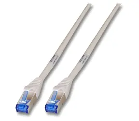 EFB Cat6a S/FTP 10 m szary / Kabel krosowy / RJ45-RJ45 / PVC / 10 Gbit/s