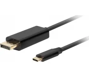 Lanberg CA-CMDP-10CU-0005-BK czarny / Kabel USB-C do DisplayPort / 0,5 m
