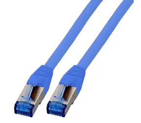 EFB Cat6a S/FTP superflex niebieski / kabel krosowy / RJ45-RJ45 / 1 m / 10 Gbit